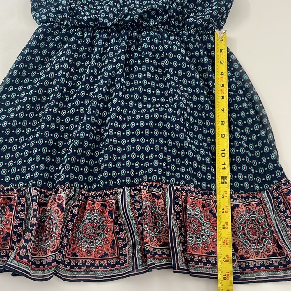 As U Wish Women’s sleeveless size medium blue dress with blue tassels - Picture 10 of 10